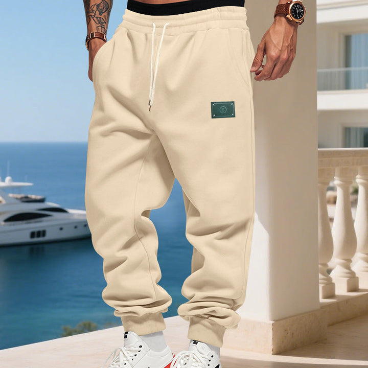 Herren bequeme Hoodie-Jogginghose mit elastischem Bund und praktischen Eingrifftaschen Drune