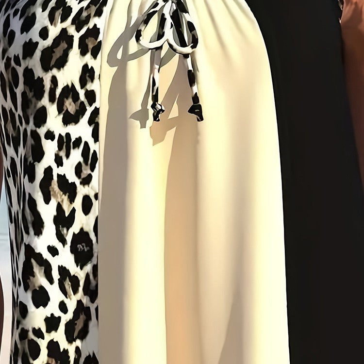 Damen Strandtop mit modischem Animal-Print Drune