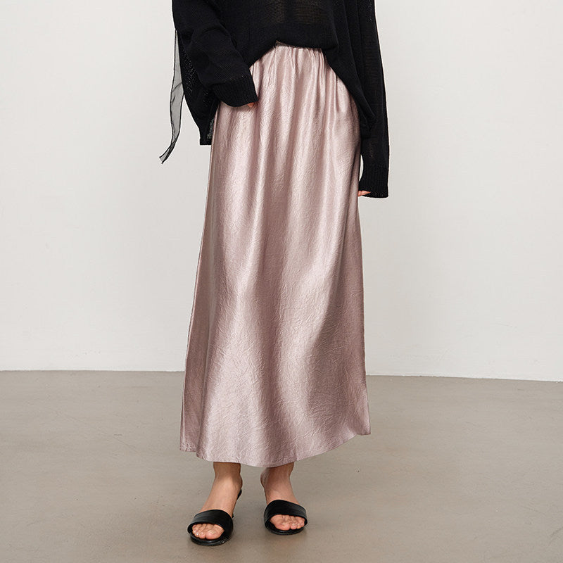 Damen Eleganter Maxirock aus hochwertigem Chiffon Drune