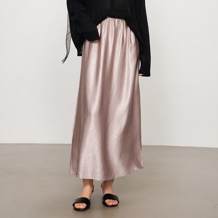 Damen Eleganter Maxirock aus hochwertigem Chiffon Drune