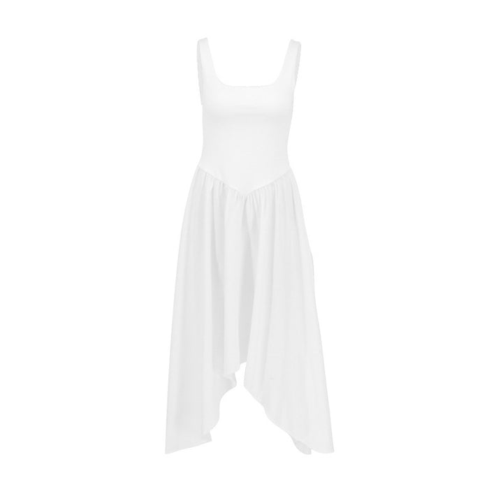 Damen Maxikleid mit schmalem Schnitt und elegantem quadratischen Ausschnitt Drune