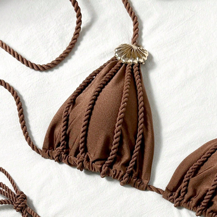 Damen Triangel-Bikini mit raffinierten Kordeldetails Drune