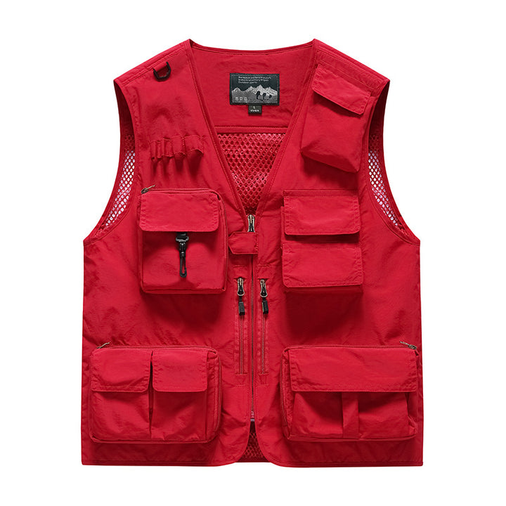 Herren Multifunktionale Anglerweste mit Taschen Drune