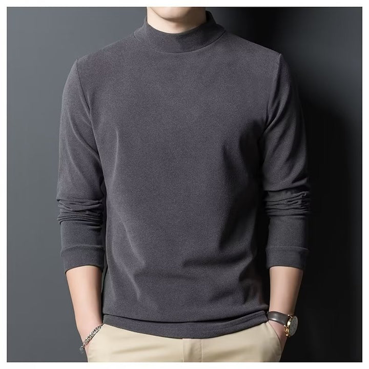 Herren Hochwertiges Langarmshirt mit Rollkragen Drune
