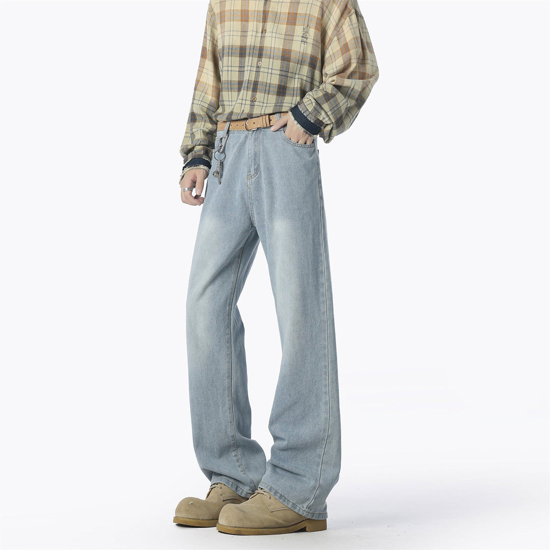 Herren lässige weit geschnittene Denim-Hose Drune