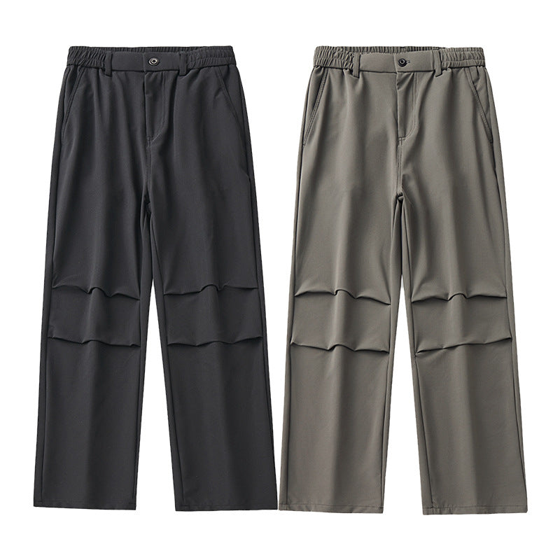 Herren Relaxed-Fit Technikhose mit geradem Bein, elastischem Bund und technischen Details Drune