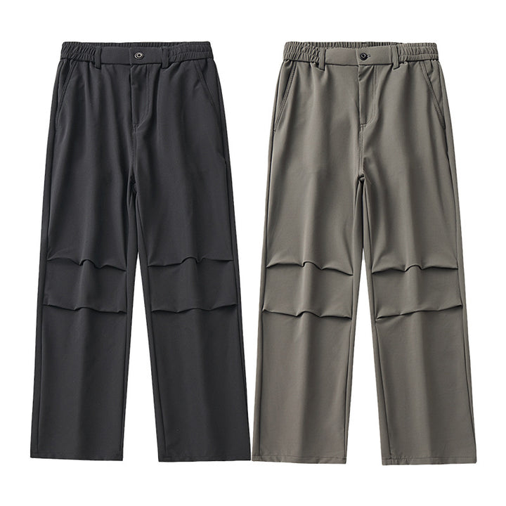Herren Relaxed-Fit Technikhose mit geradem Bein, elastischem Bund und technischen Details Drune