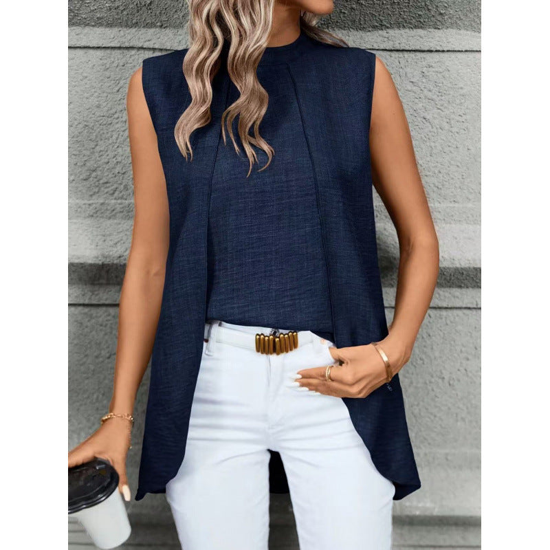 Damen Elegantes Trägershirt mit fließendem Schnitt und lässigem Fall Drune