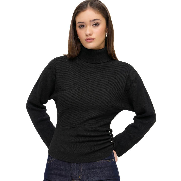 Damen Eleganter Rollkragenpullover Drune