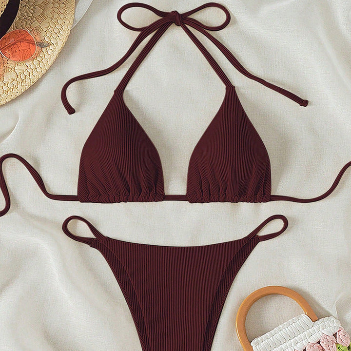 Damen Triangel-Bikini mit feinen Rüschendetails Drune