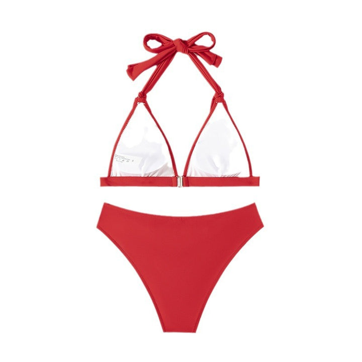 Damen Triangel-Bikini mit raffinierten Knotendetails Drune