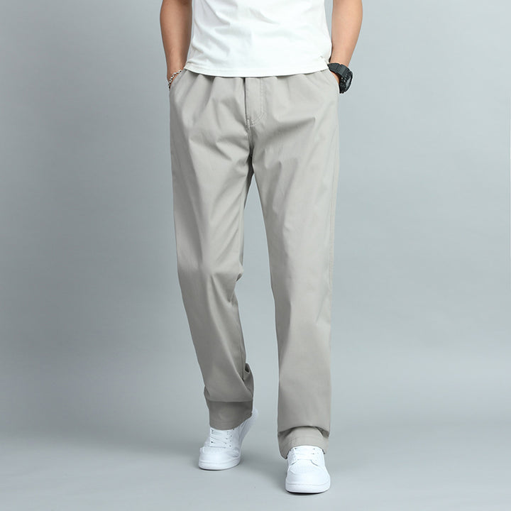 Herren Bequeme Chino-Baumwollhose Drune