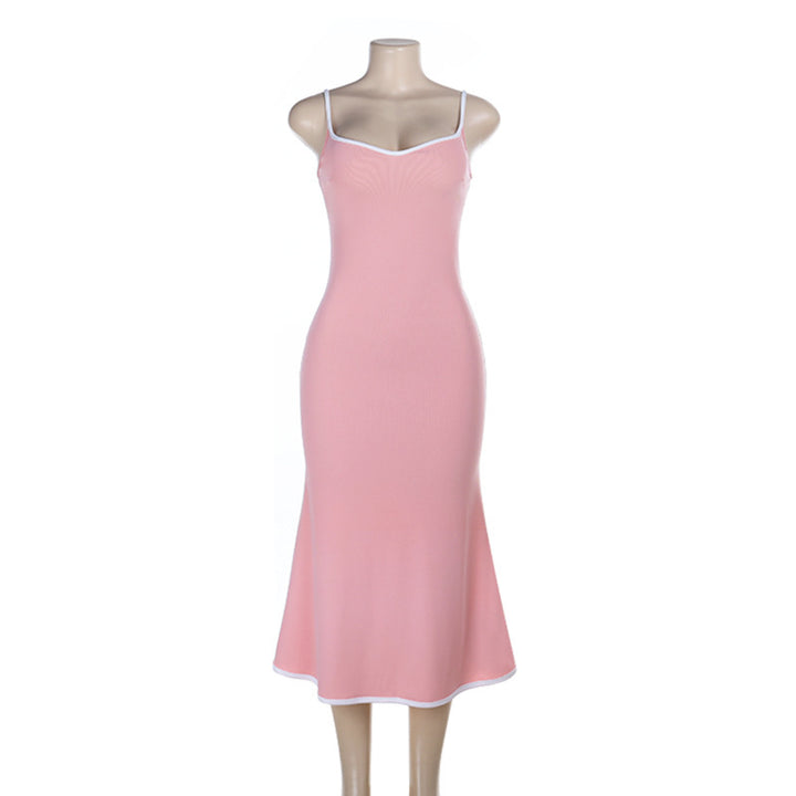 Damen Elegantes Maxikleid mit femininer Silhouette und feinen Trägern Drune