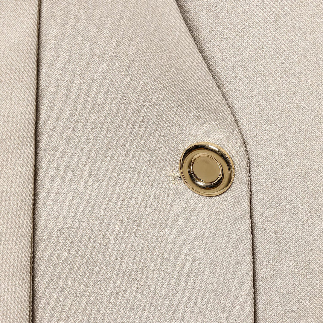 Damen Kurzer Cape‑Mantel mit weitem Wasserfallkragen und Ein‑Knopf‑Verschluss Drune