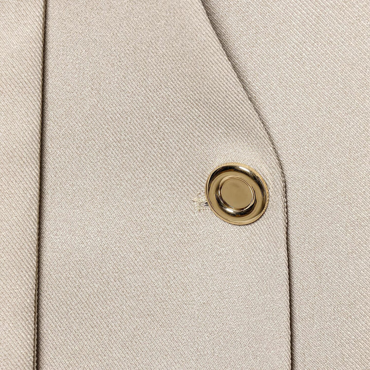 Damen Kurzer Cape‑Mantel mit weitem Wasserfallkragen und Ein‑Knopf‑Verschluss Drune
