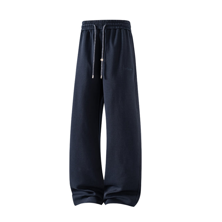 Unisex Baumwoll-Jogginghose mit weitem Bein und Kordelzug Drune
