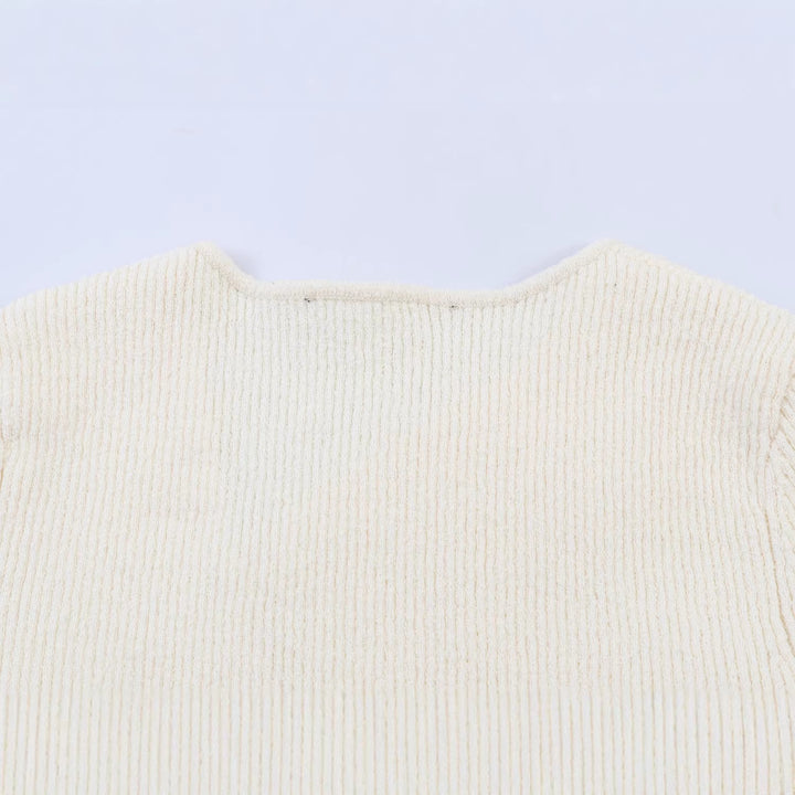Damen Asymmetrische Feinstrick-Cardigan mit Zierknopfleiste Drune