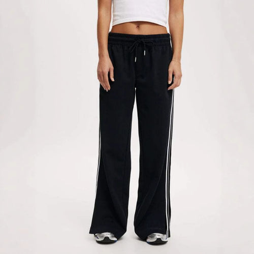 Damen Bequeme Freizeithose mit modischen Streifen Drune