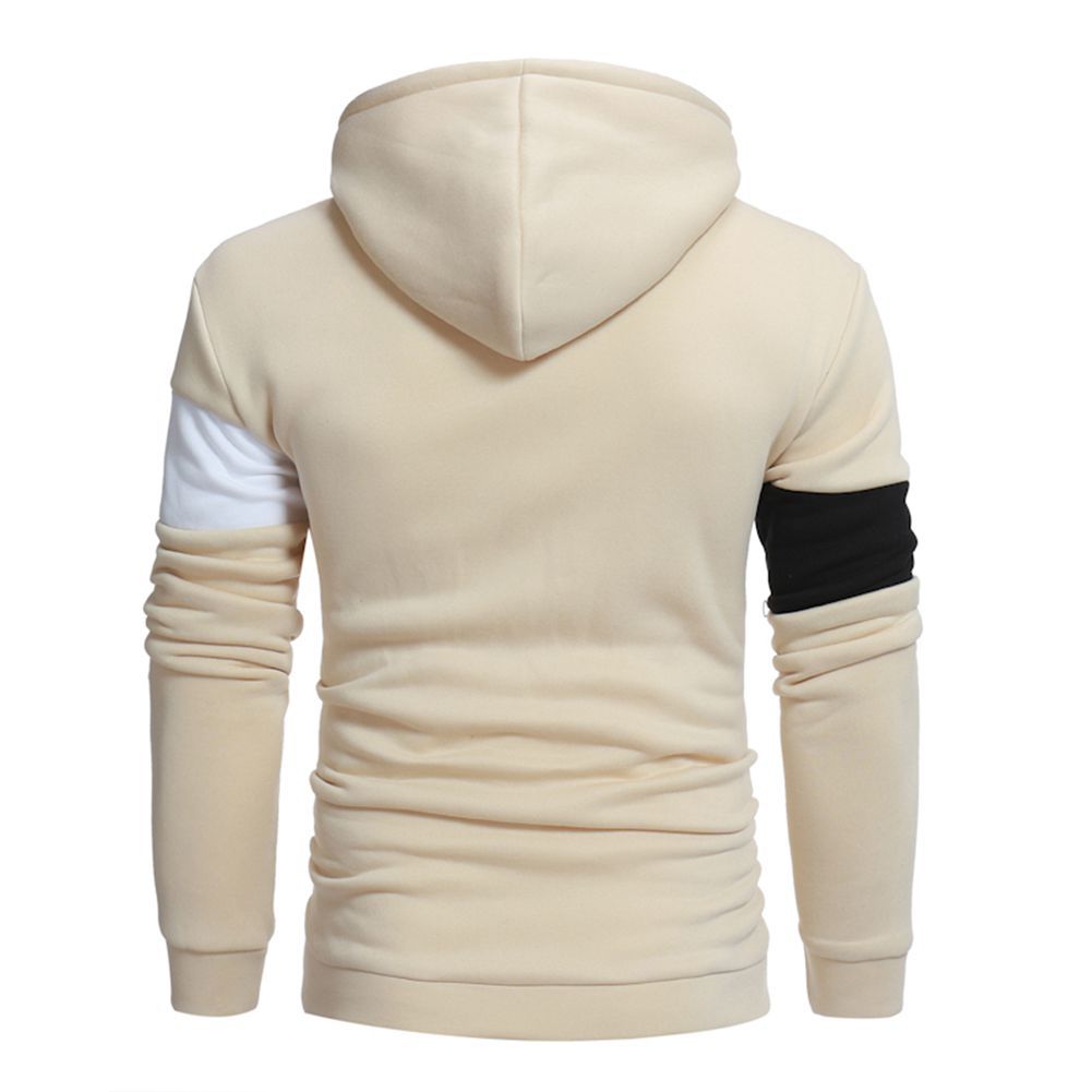 Herren sportlicher Kapuzenpullover mit Farbblockdesign Drune