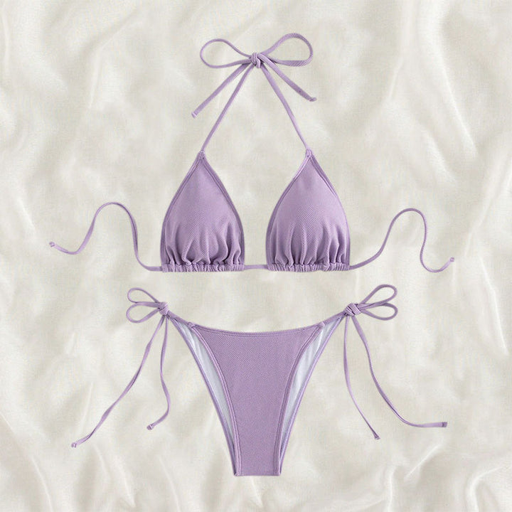 Damen Triangel-Bikini mit verstellbaren Bindebändern Drune