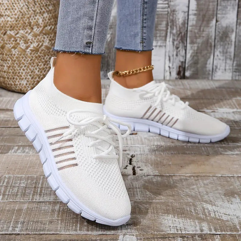 Damen Leichte Strick‑Sock‑Sneaker mit elastischem Schaft und flexibler Profilsohle Drune