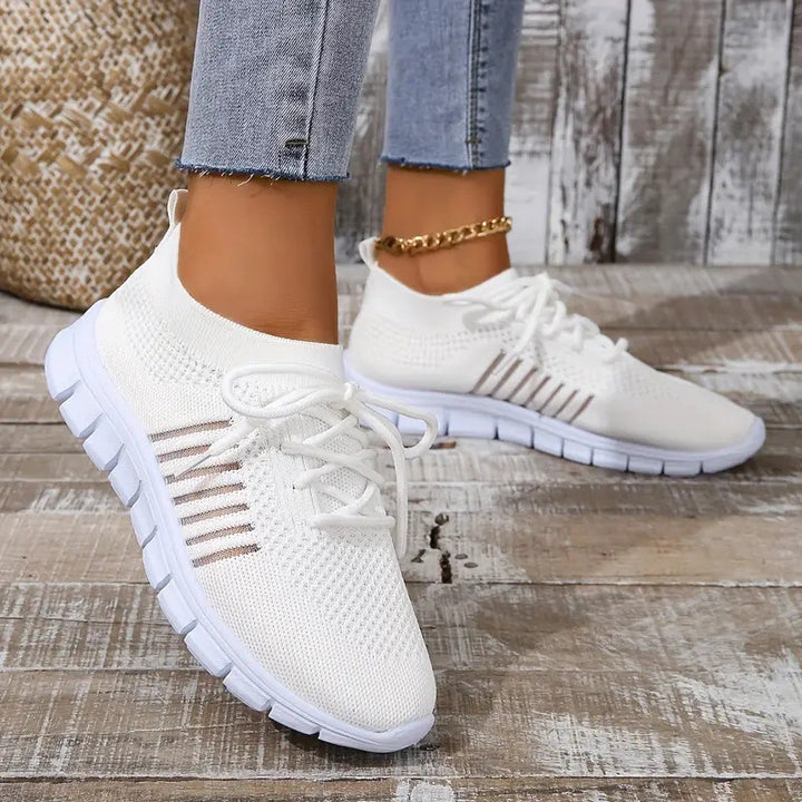 Damen Leichte Strick‑Sock‑Sneaker mit elastischem Schaft und flexibler Profilsohle Drune