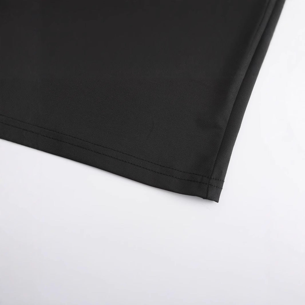 Damen Kurzarm Crop-Shirt mit kreativem Motiv Drune