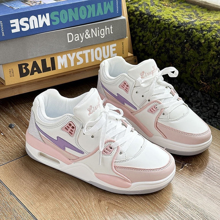 Damen Sportliche Sneaker mit High-Top Design und atmungsaktiver Oberflächenstruktur Drune