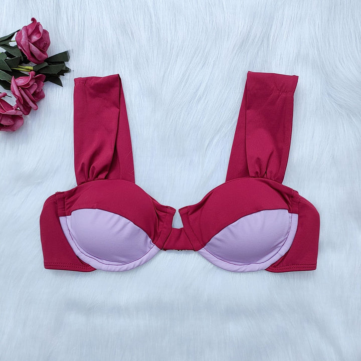 Damen Hochgeschnittenes Bikini-Set mit innovativem Design Drune