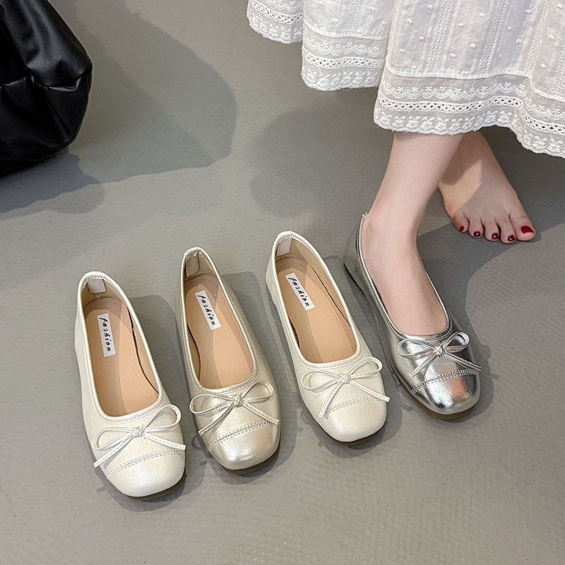 Damen Ballerinas mit zartem Schleifen-Detail und weichem Innenfutter Drune