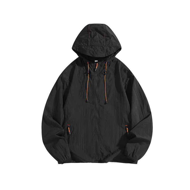 Herren Leichte Outdoorjacke mit Kapuze und praktischen Reißverschlusstaschen Drune