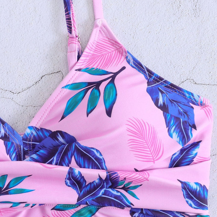 Damen Hochtailliertes Bikini-Set mit Wickeldesign Drune