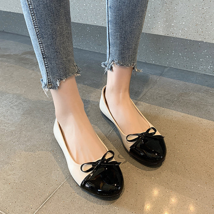 Damen Ballerina-Schuhe mit elegantem Schleifendetail und gepolstertem Fußbett Drune