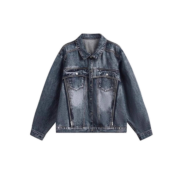 Damen Coole Oversized Jeansjacke Drune