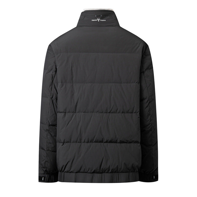 Herren Kurzsteppjacke mit Teddykragen und winddichter Thermoisolierung Drune