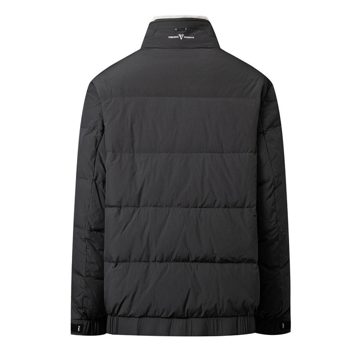 Herren Kurzsteppjacke mit Teddykragen und winddichter Thermoisolierung Drune