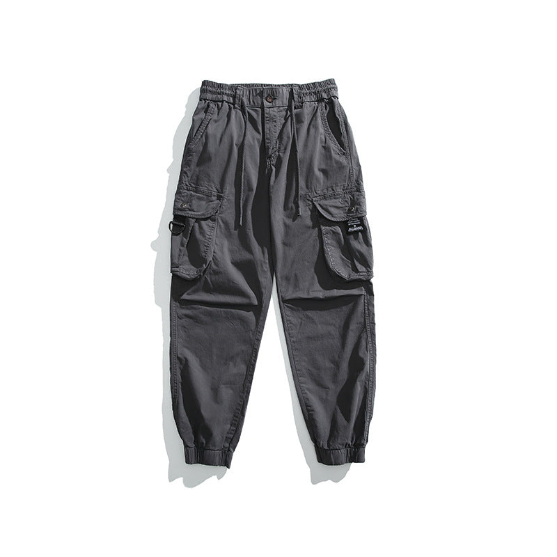 Herren Relaxed‑Fit Ripstop Cargojoggerhose mit D Ring und Mehrfachtaschen Drune