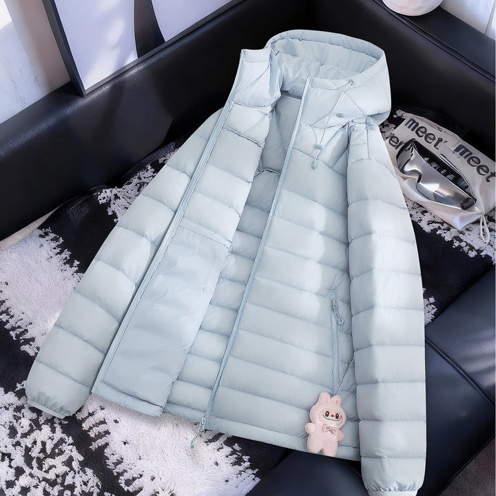 Damen Leichte Steppjacke mit Kapuze Drune