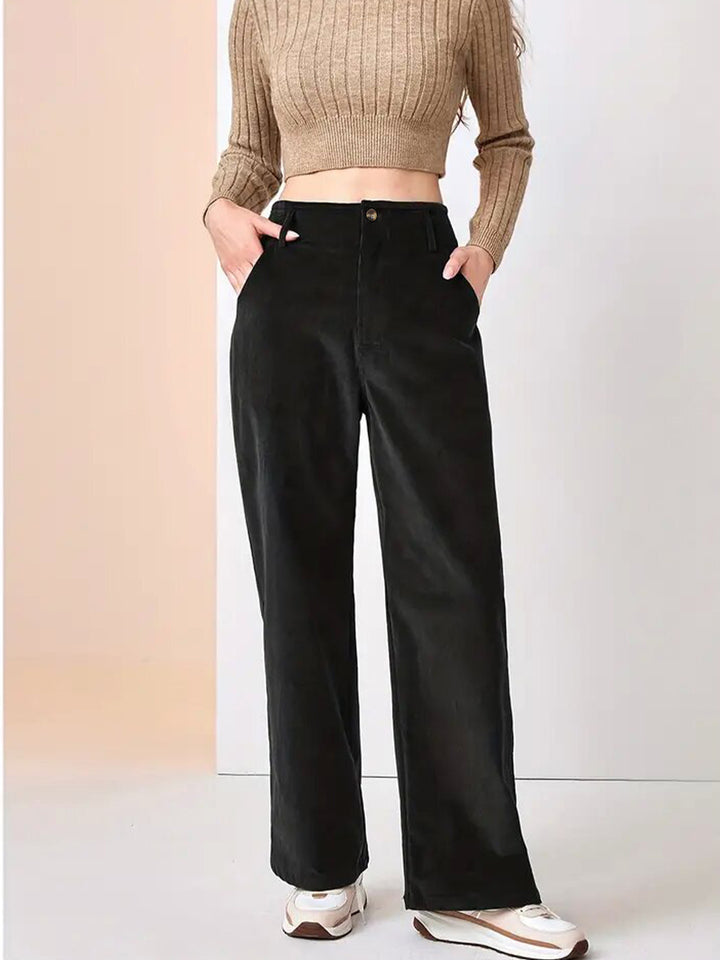 Damen Weite Cordhose Drune