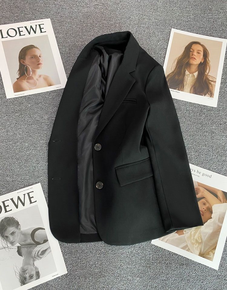 Damen Eleganter Blazer mit modischem Schnitt und dekorativen Knöpfen Drune