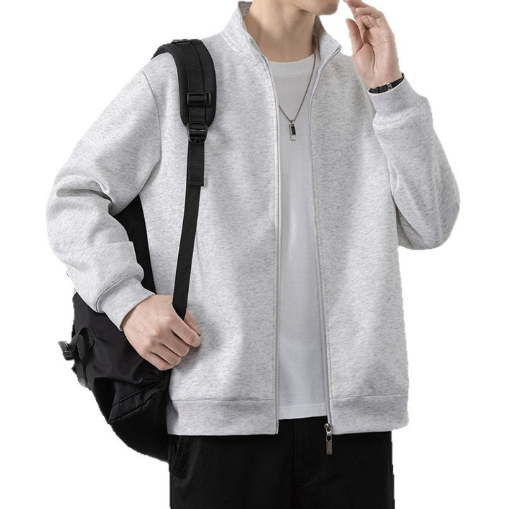 Herren Minimalistische Zip‑Blousonjacke aus technischem Stretchmaterial mit Stehkragen Drune