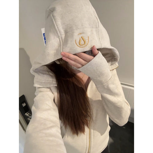 Damen Sportlicher Hoodie Drune