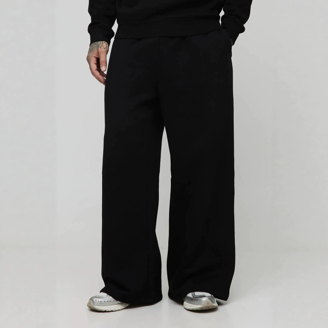 Unisex Thermo-Fleece-Jogginghose mit wärmender Innenbeschichtung, elastischem Komfortbund und geradem Bein Drune