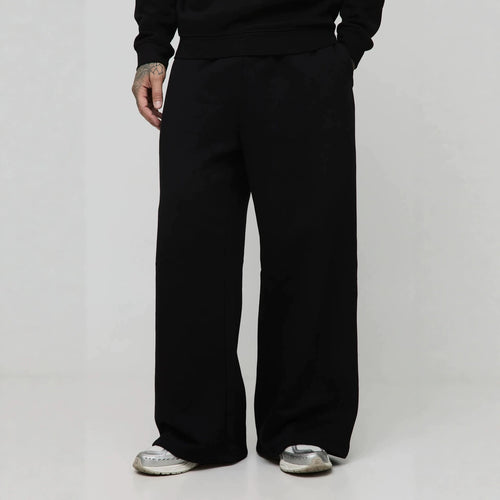 Unisex Thermo-Fleece-Jogginghose mit wärmender Innenbeschichtung, elastischem Komfortbund und geradem Bein Drune