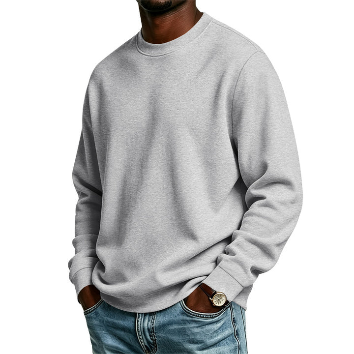 Herren Oversize-Sweatshirt mit Rundhalsausschnitt, weicher French-Terry und Rippbündchen Drune