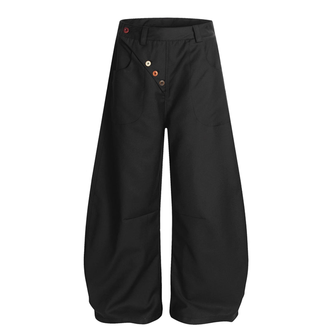 Damen Modische Weitbein-Hose Drune