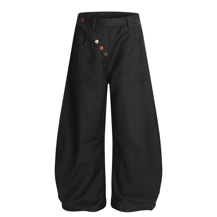 Damen Modische Weitbein-Hose Drune