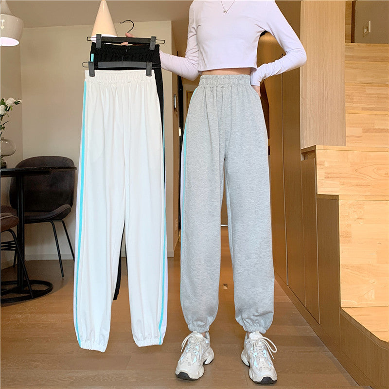 Damen Sportliche Jogginghose mit stylischen Seiteneinsätzen Drune