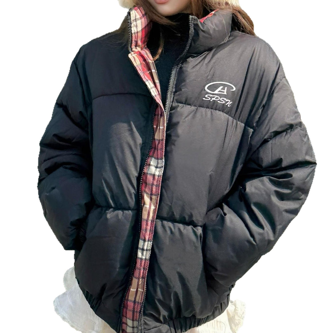 Damen Daunenjacke mit hohem Kragen und praktischem Reißverschluss Drune