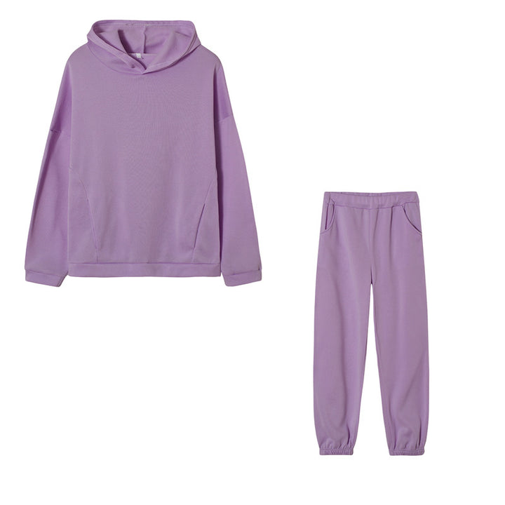 Damen Sportliches Hoodie- und Jogginghose-Set Drune